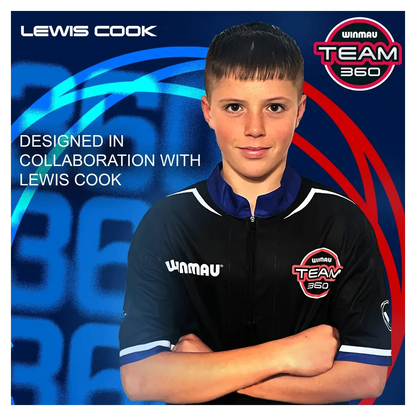 Winmau Lewis Cook Team 360 90% Tungsten Steel Tip Darts | 23g - Sherwood Sport