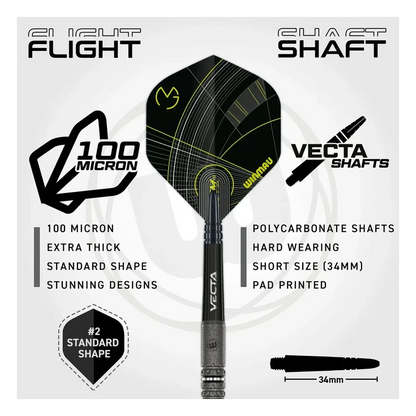 Winmau MvG Signature Edition 90% Tungsten Steel Darts