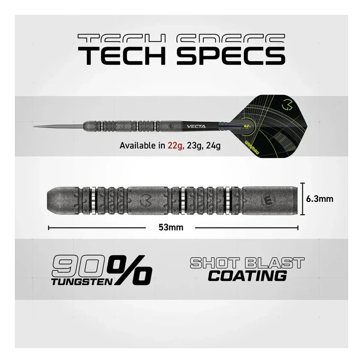 Winmau MvG Signature Edition 90% Tungsten Steel Darts