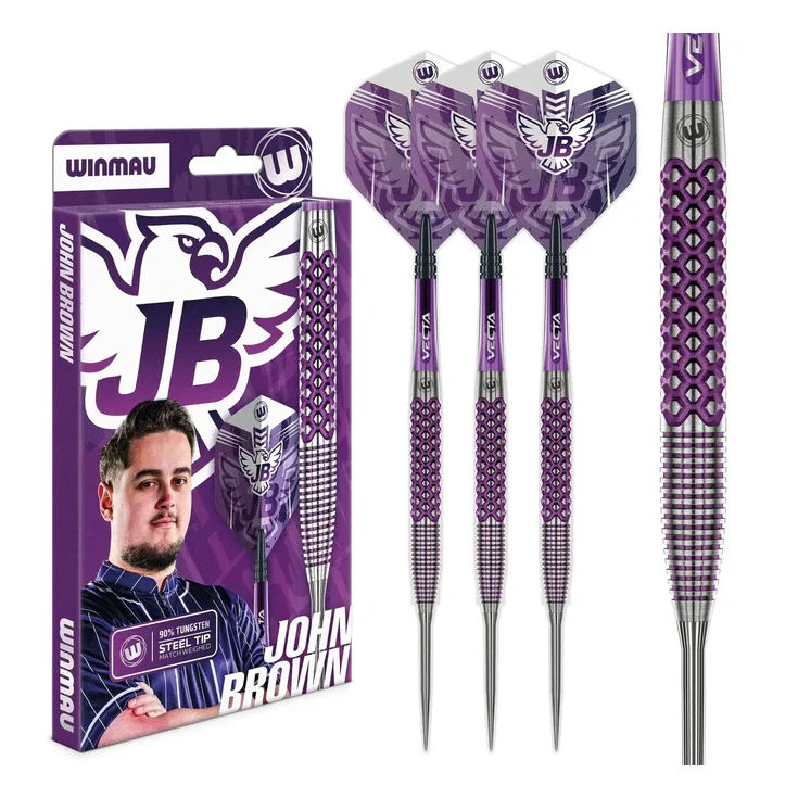 Winmau John Brown Signature Edition 90% Tungsten Steel Tip Darts