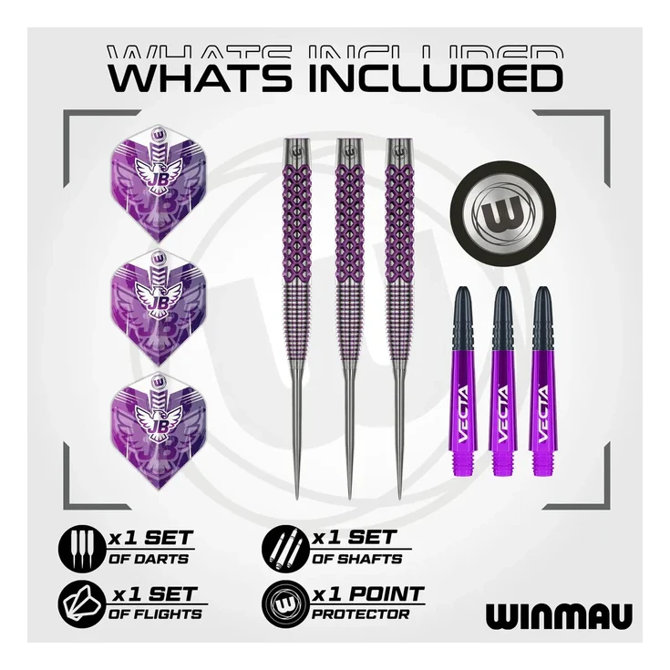 Winmau John Brown Signature Edition 90% Tungsten Steel Tip Darts
