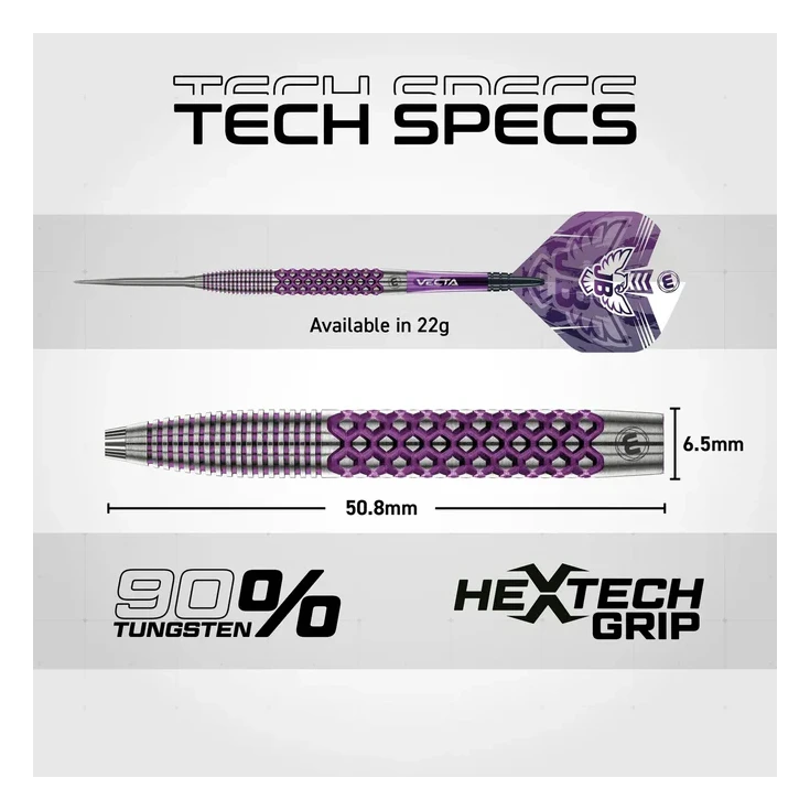 Winmau John Brown Signature Edition 90% Tungsten Steel Tip Darts