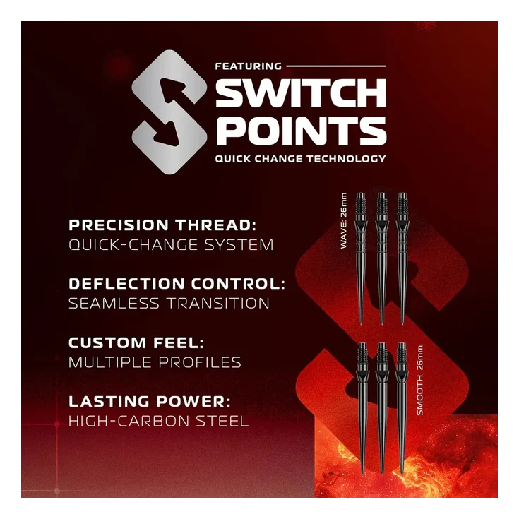 Winmau Fornax Tapered 90% Tungsten Steel Tip Darts