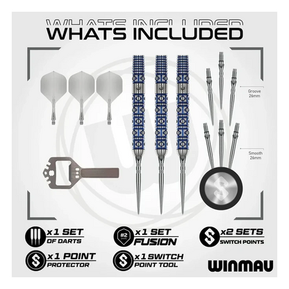 Winmau Lunaris Parallel 90% Tungsten Steel Dart 