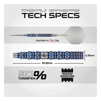Winmau Lunaris Tapered 90% Tungsten Steel Dart 