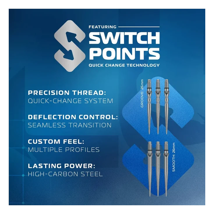 Winmau Lunaris Tapered 90% Tungsten Steel Dart 