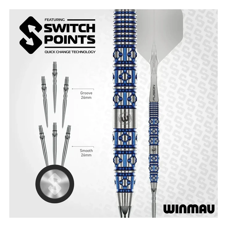 Winmau Lunaris Tapered 90% Tungsten Steel Dart 