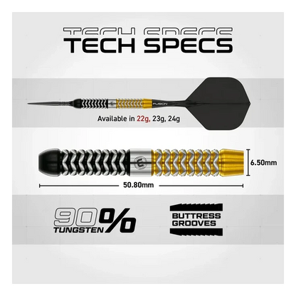 Winmau Exion Parallel 90% Tungsten Steel Tip Darts