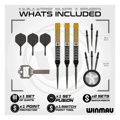 Winmau Exion Parallel 90% Tungsten Steel Tip Darts
