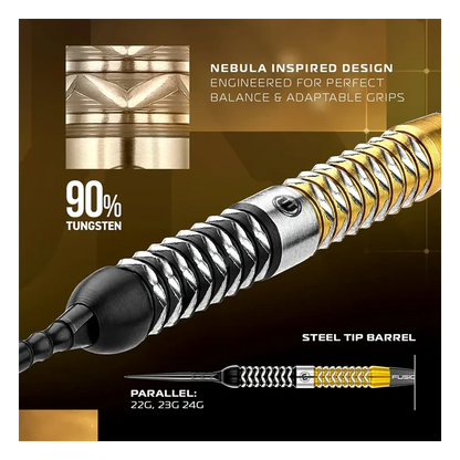 Winmau Exion Parallel 90% Tungsten Steel Tip Darts