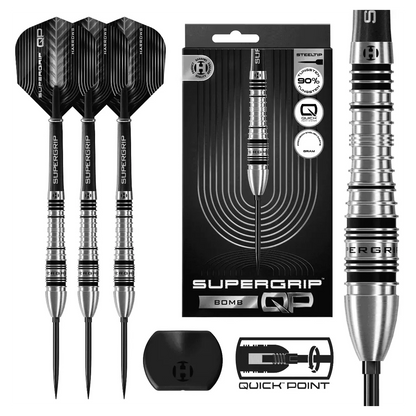 Harrows Supergrip QP Bomb 90% Tungsten Steel Tip Darts