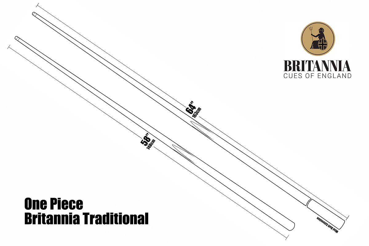 Britannia Traditional Snooker Cue Diagram