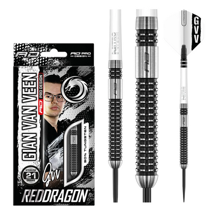 Red Dragon Gian Van Veen Axis S.E. 90% Tungsten Steel Tip Darts