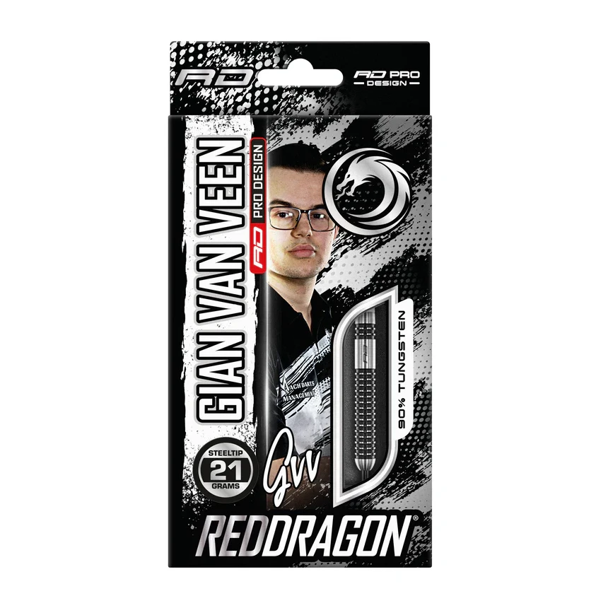 Red Dragon Gian Van Veen Axis S.E. 90% Tungsten Steel Tip Darts
