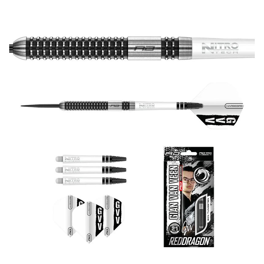 Red Dragon Gian Van Veen Axis S.E. 90% Tungsten Steel Tip Darts
