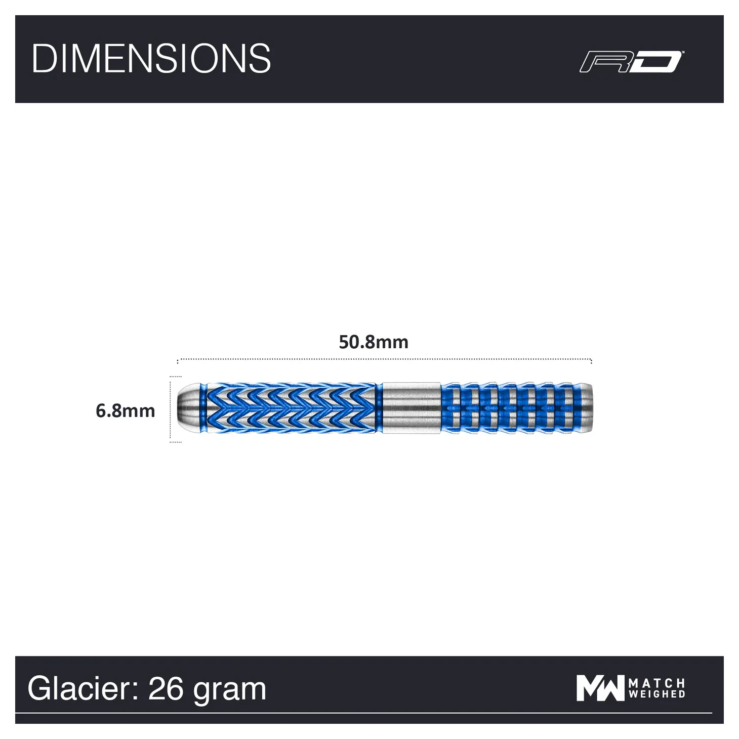 Red Dragon Gerwyn Price Glacier 26g specs