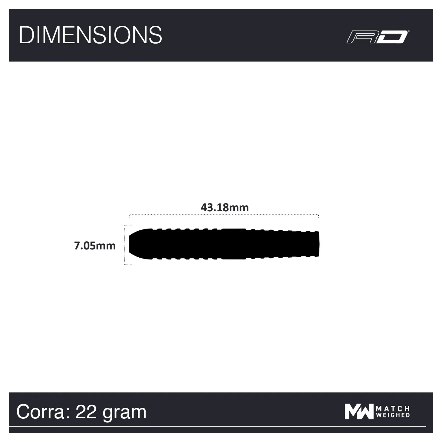 Red Dragon Peter Wright Corra 22g specs