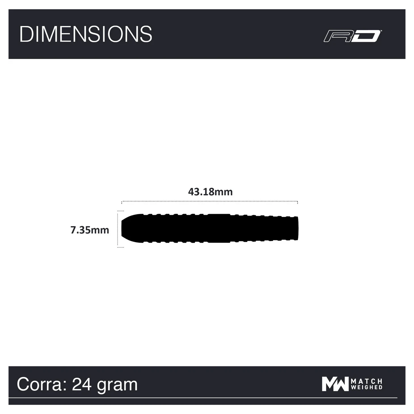 Red Dragon Peter Wright Corra 24g specs