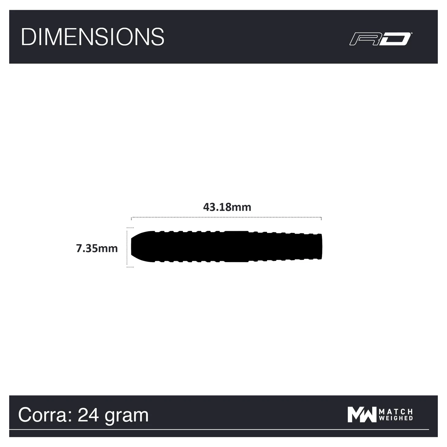 Red Dragon Peter Wright Corra 24g specs