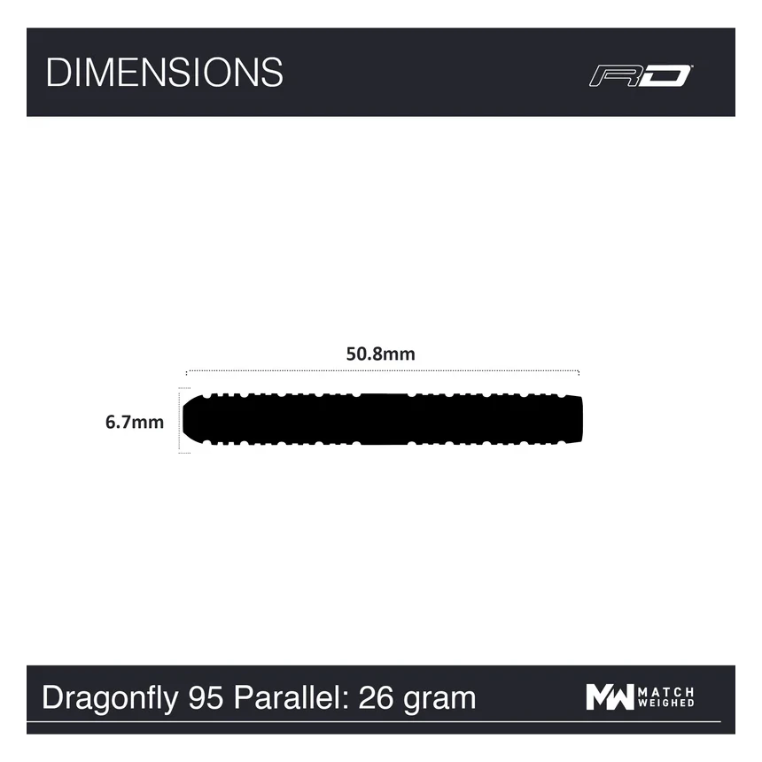 Red Dragon Dragonfly 95 Black Parallel 26g Specs
