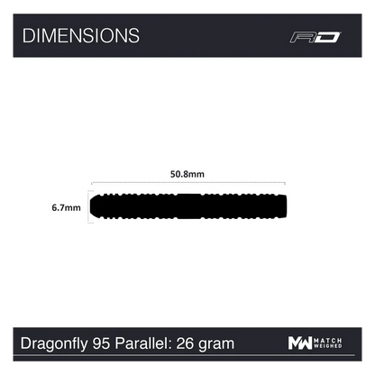 Red Dragon Dragonfly 95 Black Parallel 26g Specs