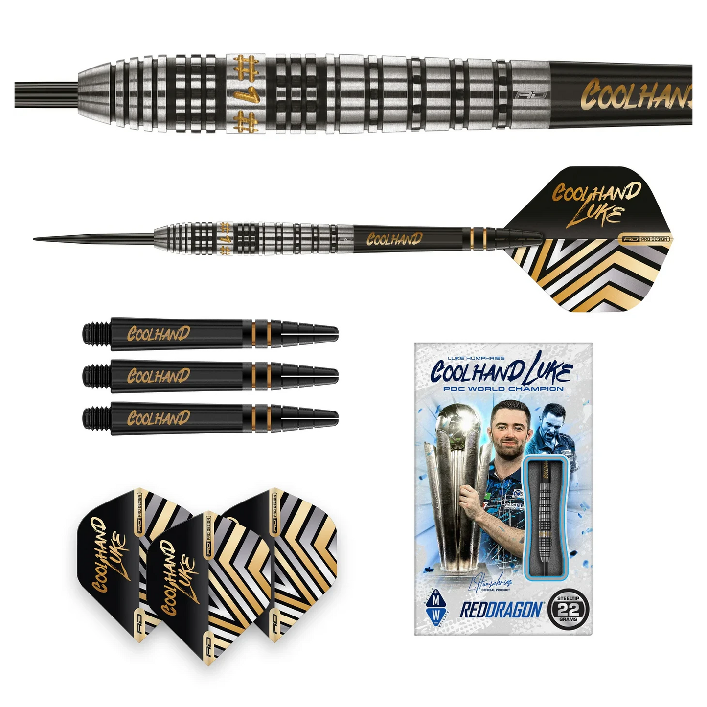 Red Dragon Luke Humphries Prestige 22g full set