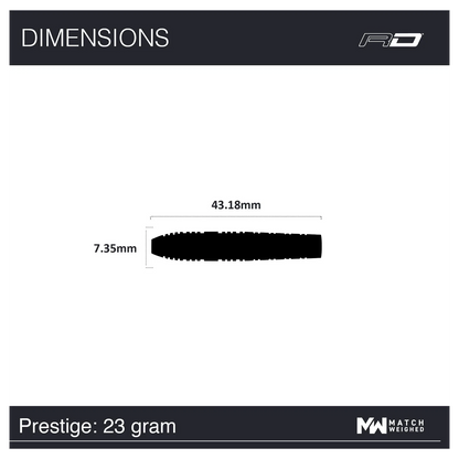 Red Dragon Luke Humphries Prestige 23g specs