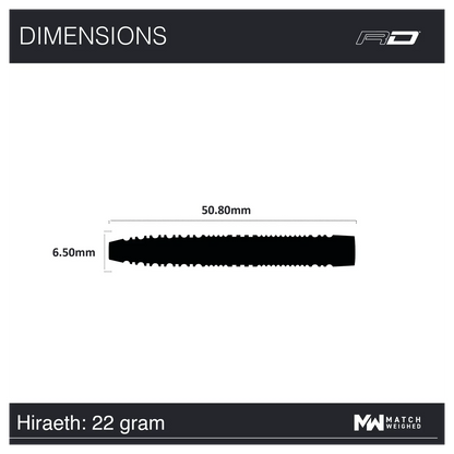 Red Dragon Jonny Clayton Hiraeth  22g specs