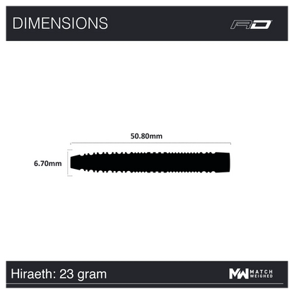Red Dragon Jonny Clayton Hiraeth  23g specs