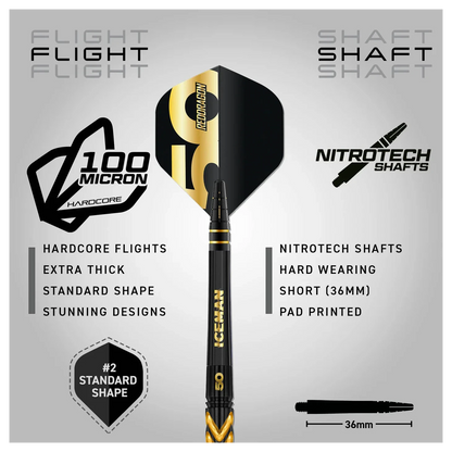 Red Dragon Gerwyn Price 50 Years Player Edition 90% Tungsten Steel Tip Darts 23 grams