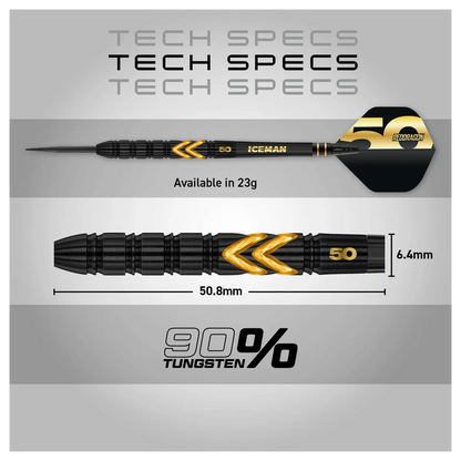 Red Dragon Gerwyn Price 50 Years Player Edition 90% Tungsten Steel Tip Darts 23 grams