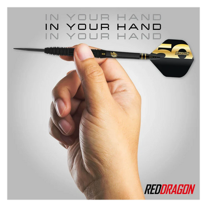 Red Dragon Jonny Clayton 50 Years Player Edition 90% Tungsten Steel Tip Darts 22 grams
