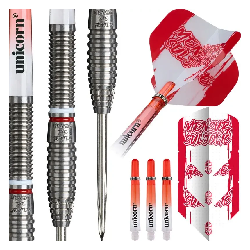 Unicorn Mensur Suljovic 95% Tungsten Steel Tip Darts