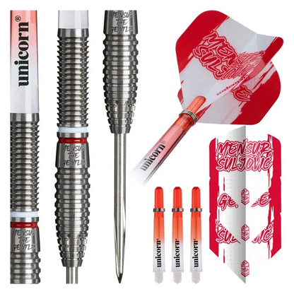 Unicorn Mensur Suljovic 95% Tungsten Steel Tip Darts