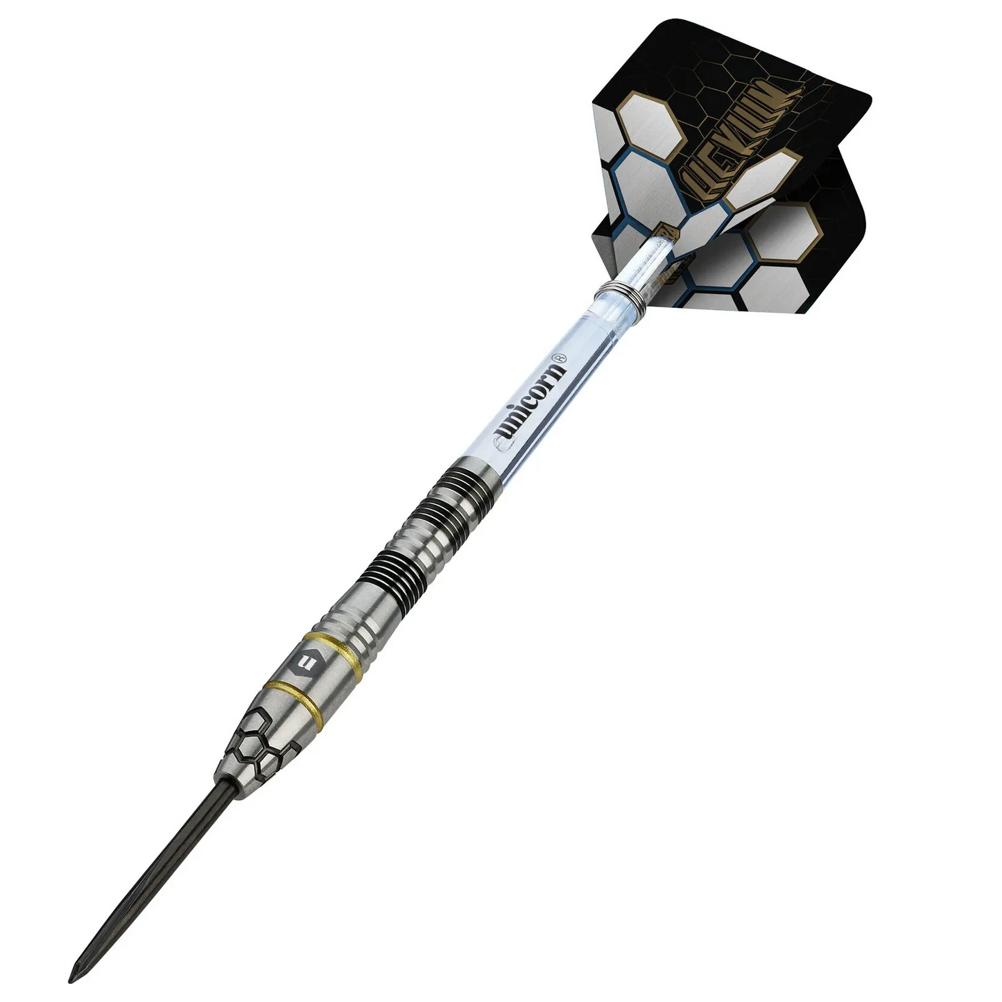 Winmau Hexium 1 Black & Gold 90% Tungsten Steel Tip Darts