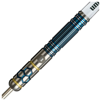 Winmau Hexium 2 Blue & Gold 90% Tungsten Steel Tip Darts