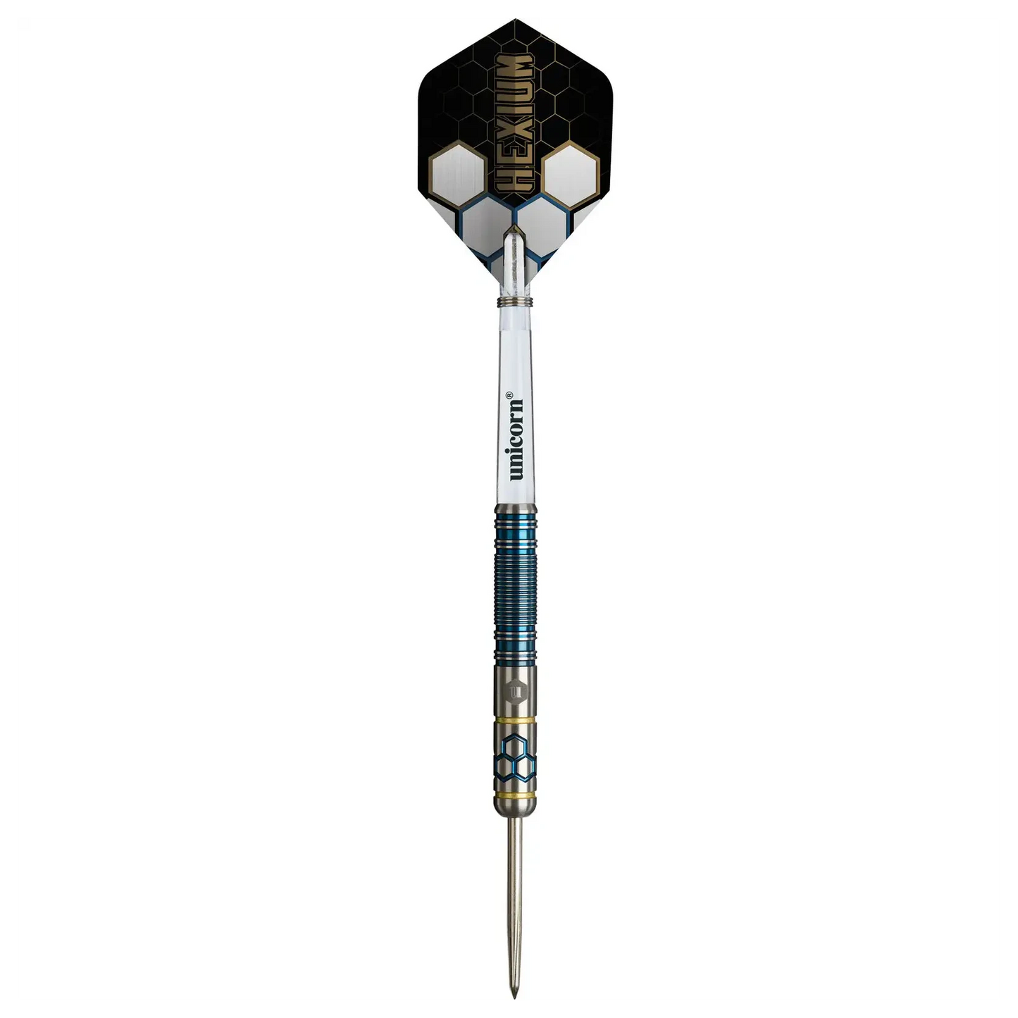 Winmau Hexium 2 Blue & Gold 90% Tungsten Steel Tip Darts