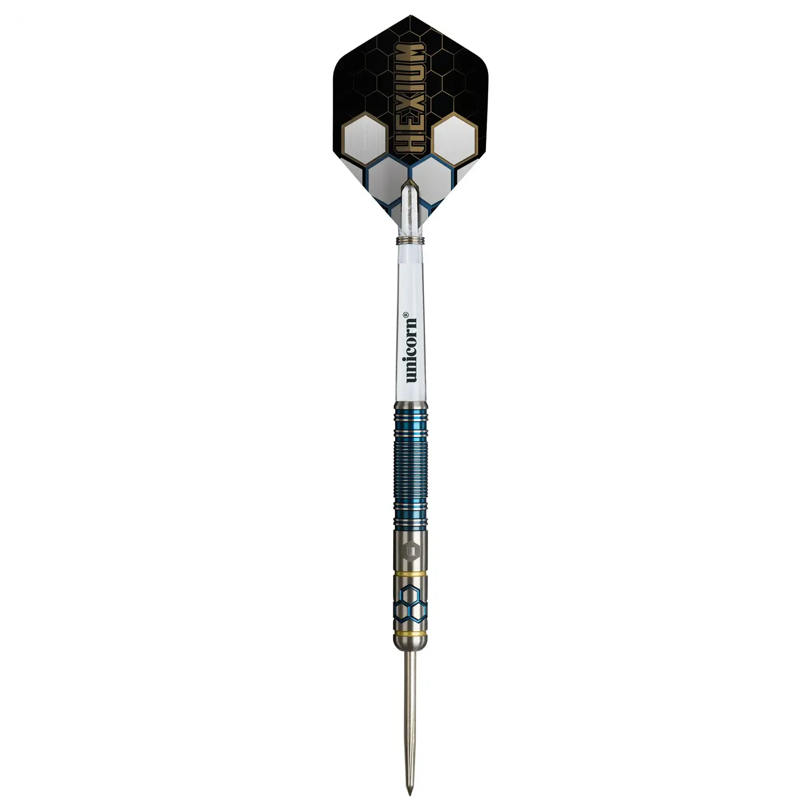 Winmau Hexium 2 Blue & Gold 90% Tungsten Steel Tip Darts