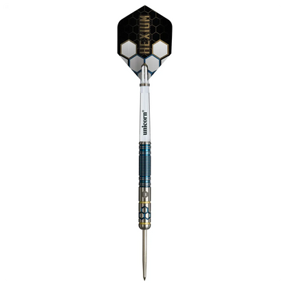 Winmau Hexium 2 Blue & Gold 90% Tungsten Steel Tip Darts