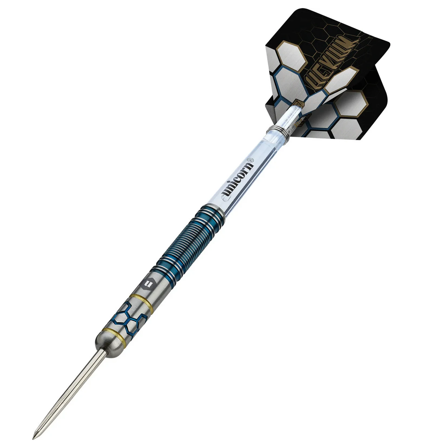 Winmau Hexium 2 Blue & Gold 90% Tungsten Steel Tip Darts