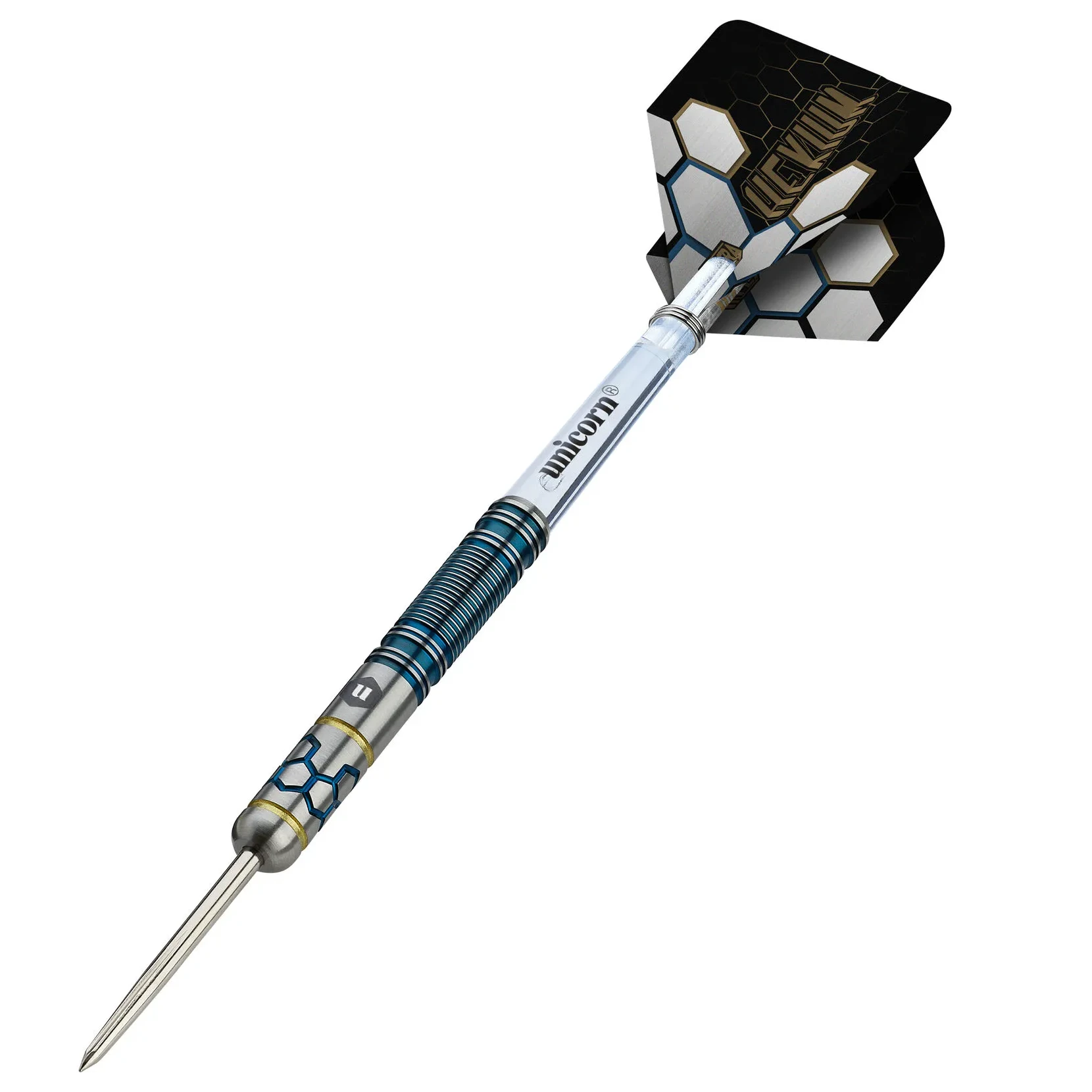 Winmau Hexium 2 Blue & Gold 90% Tungsten Steel Tip Darts