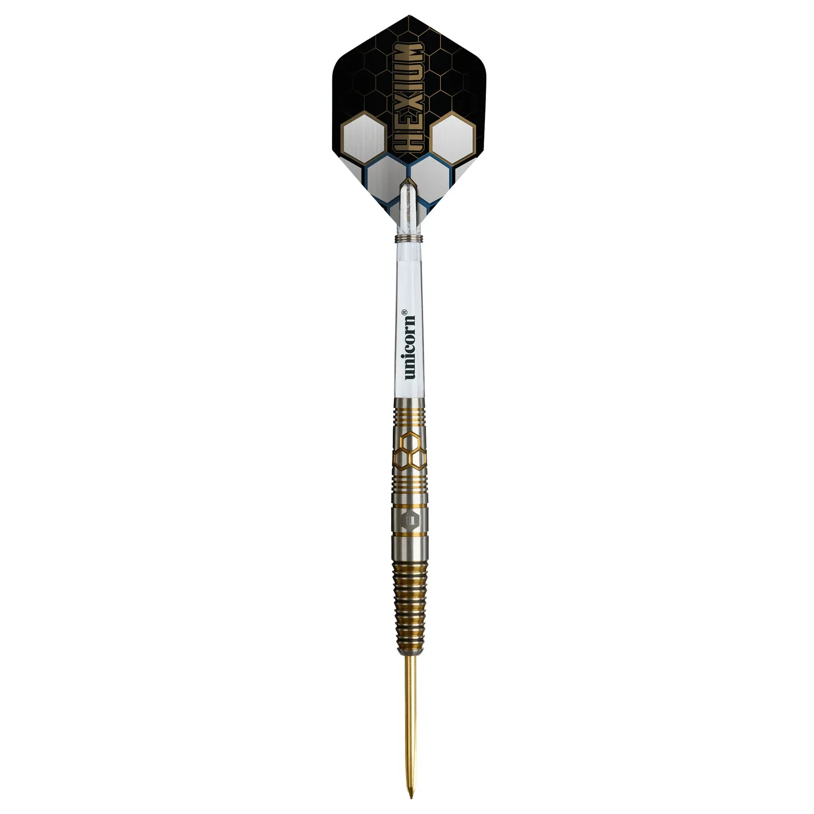 Winmau Hexium 3 Gold & Black 90% Tungsten Steel Tip Darts