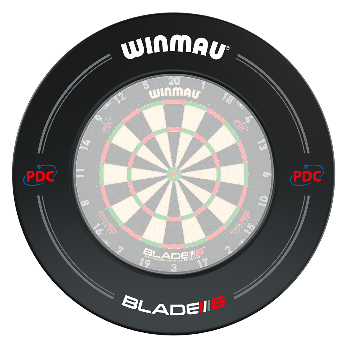 Winmau PDC Blade 6 Dartboard Surround - Black