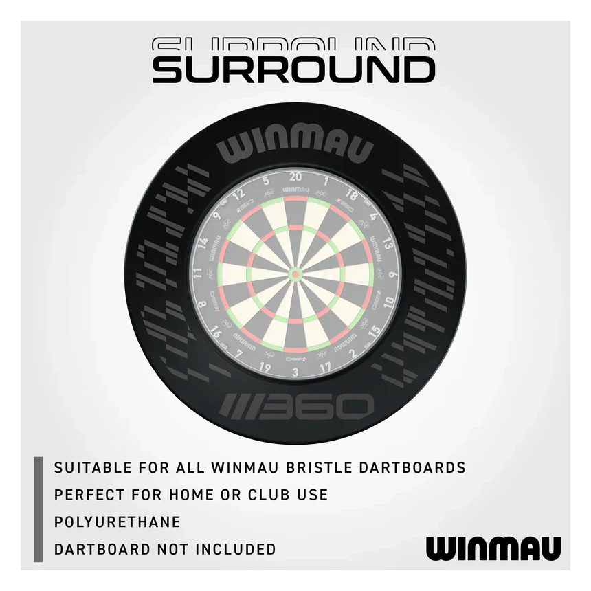 Winmau Blade 360 Dartboard Surround - Black