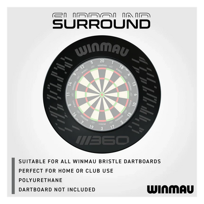 Winmau Blade 360 Dartboard Surround - Black