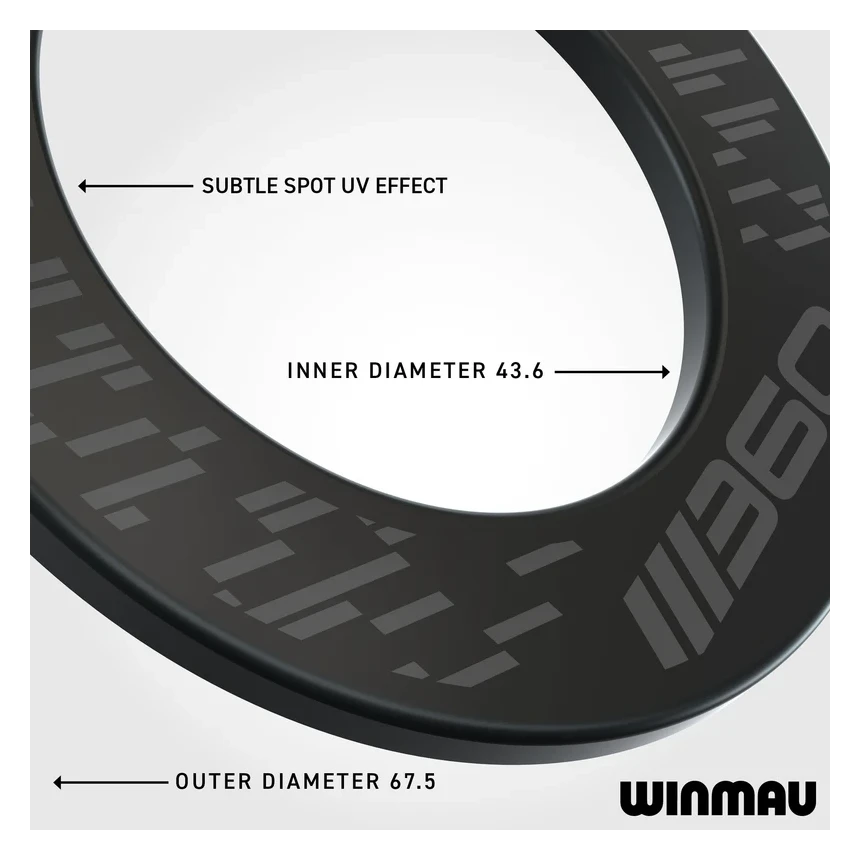 Winmau Blade 360 Dartboard Surround - Black