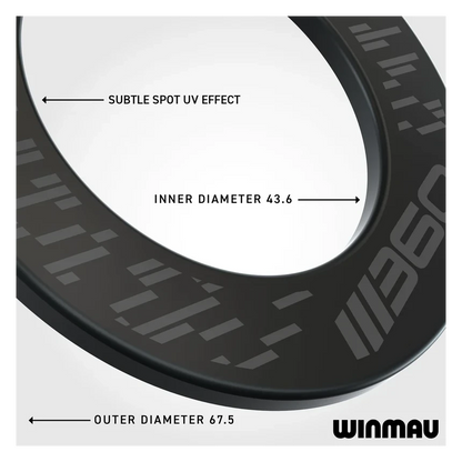 Winmau Blade 360 Dartboard Surround - Black