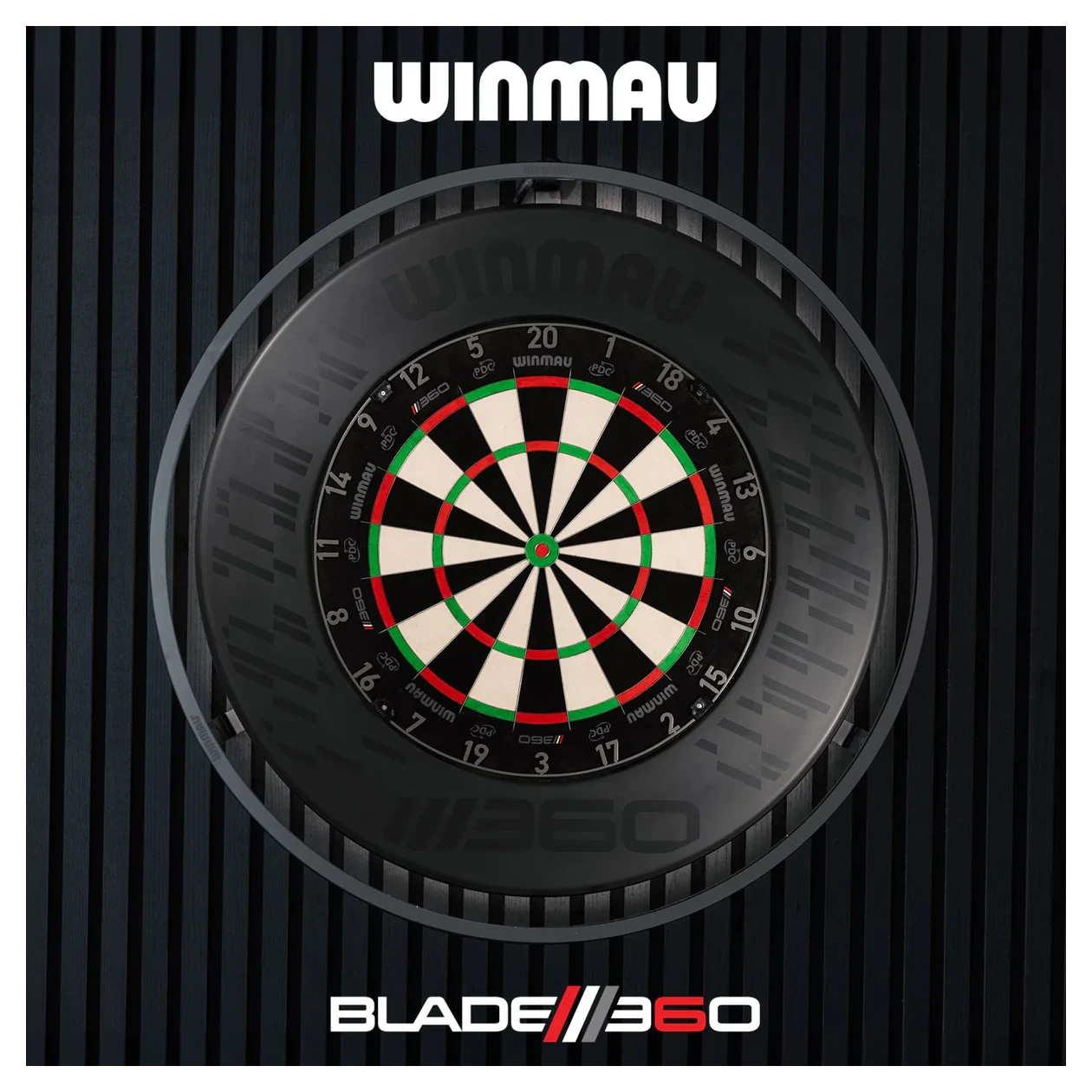 Winmau Blade 360 Dartboard Surround - Black