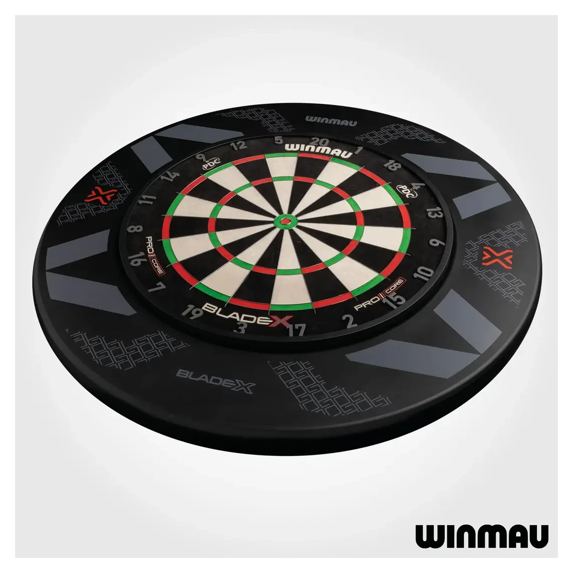 Winmau Blade X Dartboard Surround - Black & Red - Sherwood Sport