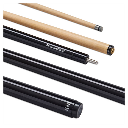 PowerGlide Verve Carbon Maple Wrap Pool Cue 10mm Tip - Black